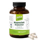PanaVital Magnesium Bisglycinat – 300 mg elementares Magnesium – hoch bioverfügbar & gut verträglich – vegan, laborgeprüft, ohne Zusätze – 180 Kapseln für 2 Monate