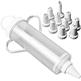 Wüllner & Kaiser Garnierspritze, lebensmittelechter, BPA-freier Kunststoff, Transparent,