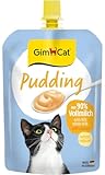 GimCat Pudding mit Calcium - Katzensnack aus echter laktosereduzierter Vollmilch für gesunde Knochen - 1 Beutel (1 x 150 g)