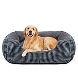 FURTIME Hundebett Grosse Hunde, Hundebett Waschbar Flauschig Hundekorb, Rutschfestes Hundekörbchen Hundebetten, Anti-Angst Hundebett für Grosse und Mittelgroße Hunde und Katzen, 89x63x23cm