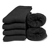 Occulto Herren Warme Wintersocken 6er Pack (Modell: Bille) Schwarz 43-46