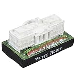 BESPORTBLE Weiße Kunstharz Skulptur Kapitol Architekturmodell Souvenir für Wohndekor und Sammler Detailreiche Dc Briefbeschwerer Statue für Büro und Zuhause