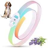 Zeckenhalsband für Hunde 69cm, Wasserdicht & Verstellbar Zeckenschutz Hund Verhindert Leishmaniose-Übertragung, 8 Monate Schutz Bunt