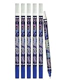 Online Vorteils-Pack Tintenlöscher 6x Tintenkiller zum Löschen und Überschreiben | Design Gaming | Entfernung und Korrektur blauer Tinte | Schreibfarbe blau