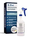 S-Pro - RostGo pH- neutraler Rostentferner 750ml - Effizientes Spray gegen Rostflecken auf porösen Steinoberflächen für innen & außen - Für Steinfließen, Sandstein, Marmor, Naturstein usw.