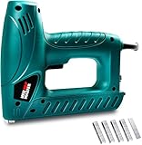 Elektrotacker - NEU MASTER N6013 Nagelpistole/Tacker 2in1, Elektronische Schlagkraftvorwahl inkl. Sicherheitsnase, 200 Nägel und 400 Klammern