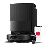 roborock Qrevo Serie Saugroboter mit Wischfunktion&Hebarem Wischmopp, 8000Pa Saugkraft(verbessert von Qrevo S), Anti-Verfilzungs-Seitenbürste, Hindernisvermeidung, All-in-One Dock, Schwarz(QV 35A)