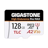 GIGASTONE 128 GB Micro-SD-Karte, hohe Ausdauer Pro MAX Serie Geschwindigkeit bis zu 160 MB/s, kompatibel mit Redtiger Rove VIOFO VANTRUE PRUVEEO Dash Cam, MicroSDXC UHS-I A2 V30 U3