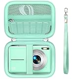 Supmay Tragetasche für VAHOIALD/für CAMKORY/für YiFuar/für FAYIBUY Digitalkamera 1080P Fotokamera, Speicherhalter Reisetasche mit Mesh Tasche für Batterie, USB-Kabel, SD-Karte, Hellgrün
