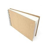 Artway Enviro - Spiralgebundenes A5-Skizzenbuch - Querformat - 70 Seiten/35 Blätter aus 170 gsm Recycling-Papier - 100 % Recycelt Skizzenbuch, Weiß