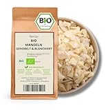Kamelur Bio Mandeln gehobelt und blanchiert (100g), hochwertige BIO Mandeln zum backen aus kontrolliert biologischem Anbau