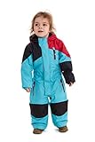 Killtec Schneeanzug Kinder Kesley Mini - Skioverall mit Kapuze - 10.000 mm Wassersäule - Skianzug für Jungen und Mädchen, Türkis, 98/104