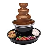 3-Tier Schokobrunnen Elektrische Schokolade Brunnen Maschine mit Food Tray für Früchte und Gebäck, Edelstahl Schokoladenbrunnen 40w