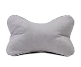 Gözze - Kuschelweiches Lesekissen Darco, Ideal als Sofakissen oder Leseknochen, 40 x 25 cm - Silber