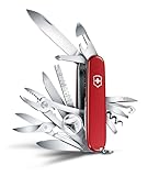 Victorinox Schweizer Taschenmesser Gross, Swiss Champ, Swiss Army Knife, Multitool, 33 Funktionen, Klinge, Korkenzieher, Schraubendreher, Rot
