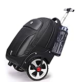 Aoking Multifunktionaler Rucksack mit Rollen,für Business,Reisen,Schule,Compus-Wandern,Picknick,wasserdicht