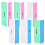 JIYIN 6 Stück Nagel Polierblock, Nail Buffer Block Polierblock für Nägel Nagelfeile SchleifblöCke Polierblöcke Maniküre Werkzeug zum Formen Glätten und Polieren von Nägeln