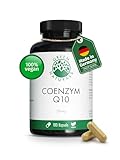Coenzym Q10 hochdosiert – 250mg pro Kapsel – 180 vegane Kapseln – 6 Monate Reichweite – hochwertiges Q10 aus Fermentation gewonnen – Green Naturals®