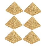 Ciieeo 1 Satz 1 Satz Mini Pyramiden Modell Mini Ornamente Ägyptische Pyramiden Miniatur Ägyptische Pyramidenfigur Pyramidenstatue Ägyptische Figuren Ägyptisches 6 Stück