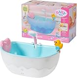 BABY born Badewanne für Puppen mit Farbwechsel, Dusch-und Soundfunktion, funktioniert auch mit echtem Wasser, 832691, Zapf Creation