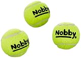 Nobby Tennisball mit Squeaker XS 4.5 cm; 3er Netz