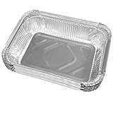 JinPhon 50 Stück Aluschalen Grill, Alu Grillschalen, Alu Tropfschalen