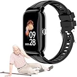 Weyot Notrufknopf für Senioren Sturzerkennung Smartwatch Notruf Uhr mit Sturzerkennun GPS Senioren mit Ortung Hilfsmittel Notfallarmband