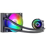 Mars Gaming ML-ONE120 Schwarz, CPU Wasserkühlung, TDP 200W, Infinity Mirror, FRGB Silent-Lüfter, Universal Multisocket, kompatible mit Desktop