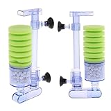 GREENADSCAPE Wandmontierter Aquarienfilter XY 2881 Pneumatischer Biochemischer Filter Für Fischbecken Hochleistungs Schwammsystem Für Klares Wasser Geeignet Für Aquarien Und Teiche
