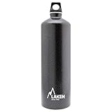 Laken Futura Alu Trinkflasche Schmale Öffnung Schraubdeckel mit Schlaufe 1.5L, Granit