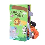 KONTONTY 1 Stück Unzerreißbares Früherziehungs Stoffbuch Knisterbücher Für Babys Stoff Babybuch Stoffbücher Für Babys Pädagogisches Spielzeug Für Babys Babytafel Bücher Hochdichte