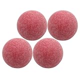 SHERCHPRY 4 Stück Rote Tischfußballbälle 36mm aus Robustem Kunstharz Matte Oberfläche für Bessere Ballkontrolle Wettkampfgröße Tischfußball Zubehör für Zuhause und Schule