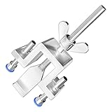 Türschloss – Aluminium Edelstahl | Robustes Sicherheitsgerät ohne Bohren – Sicherheitsblocker für Reisen, Zuhause, Wohnung, Schlafzimmer, für Frauen, Kinder, Studenten, Privatsphäre