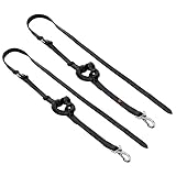 Start Elastischer Ausbinder für Pferde & Pony – mit Gummiringen, Edelstahl-Karabiner & verstellbar – ideal zum Longieren und Muskelnaufbau (Full, Schwarz)