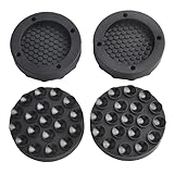 Yhenlovtt Home Appliances Silikon-Unterlegmatte für Waschmaschinen, Antivibrationsunterlage, rutschfeste Dämpfer für Waschmaschinen, Trockner und Kühlschränke, Schwarz, 4 Stück