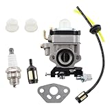 MCHNIC Vergaser mit Zündkerze Benzinschlauch Benzinfilter Satz für ATIKA HB 60 - HB 60N Benzin Heckenschere