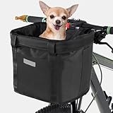 Fahrradkorb vorne, Fahrradlenkerkorb e-Bike frontkorb, einkaufskorb Fahrrad, Abnehmbarer Lenkertasche Fahrrad, Hunde und Katzenkorb Träger, Fahrradkorb für Erwachsene, Haustiere
