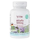 Alfalfa - 90 Tabletten - 4-fach konzentrierter Medicago sativa Extrakt - ohne Zusatzstoffe - hochdosiert und vegan | Qualität aus Deutschland von ViVe Supplements