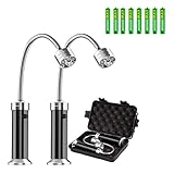 2 Stück Grill Licht, Magnetische Grilllampe Outdoor BBQ Licht Set, 360° drehbare BBQ Grillleuchte Beleuchtung für Barbecue Picknick Outdoor Grill Zubehör Werkzeuge, Batteriebetrieben