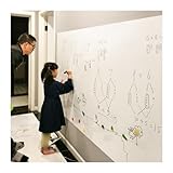 Magnetische trocken abwischbare Whiteboard-Blätter Magnetische Whiteboard-Papierrolle, selbstklebend, trocken abwischbar, weiß, mehrere Größen(47.24x110.24in/120x280CM)