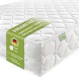 DREAMSTAR Ergo Flex XXL Duo 90x200cm I ergonomische 7-Zonen Kaltschaummatratze I Öko-TEX® | H3 & H4 | Hypoallergen & Antibakteriell | 22 cm hoch 90 x 200 cm