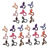 ABOOFAN 72 Haarteile mit Schleife und Hasenohren, schickes und zufälliges Haar-Zubehör