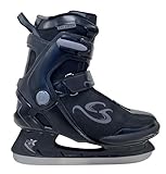 Cox Swain Schlittschuhe Frost, Softboots für Kinder und Erwachsene, Anfänger/Fortgeschrittene, Bequeme Passform, Edelstahlkufe vorgeschliffen Gr. 45