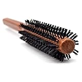 The Beardy Bro I Vegane Rundbürste für Männer und Frauen I Föhnbürste für dünnes Bart und Haare I Haarbürste zum föhnen und glätten I Pony Bob und Undercut - Volumen Bürste 25mm