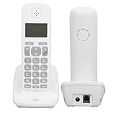 Schnurloses Telefon, 1,6-Zoll-LCD-Display, Festnetztelefon-Unterstützung, Anrufweiterleitung, Gegensprechanlage, DREI-Wege-Anrufe, 40 Nummernspeicher, Kompaktes Telefon für