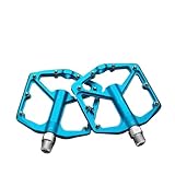 LXLAEOANG Fahrrad Pedale Fahrradpedale aus Aluminiumlegierung, rutschfest, Ultraleicht, versiegelte Lager, Rennradpedale, einteiliges Fahrradzubehör(Blue)