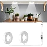 RANJIMA Pflanzenlampe LED Grow Light Led Grow Lampe,Dimmbar Wachstumslampe für Innenpflanzen Zimmerpflanzen,mit 3/9/12H Auto-Timer,3 Farben,10 Dimmen,Pflanzenleuchten für kleine Pflanzen
