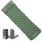 zanmuk Isomatte Ultraleicht Luftmatratze Camping - Camping Matratze Selbstaufblasbare Luftmatratze (Grün)