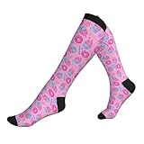 Unisex Arbeits Socken Rosa Cupcakes Donuts Lollypops Süß Thermo Socken Wärme Lauf Socken Klassisch Wander Socken Für Herren Damen Winter Autumn