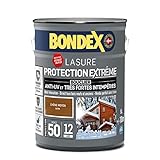 Bondex - Holzlasur für extremen Schutz – UV/Feuchtigkeit – hohe Widerstandsfähigkeit – schnell trocknend – 5 l – Eiche mittel